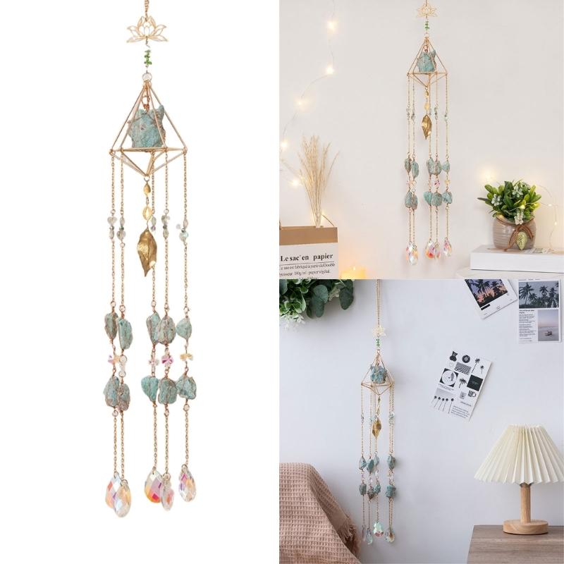 Suncatchers Prismes Pendants Handmade Crystal Windchime Suncatchers Window Hanging Decorations for Window Bedroom