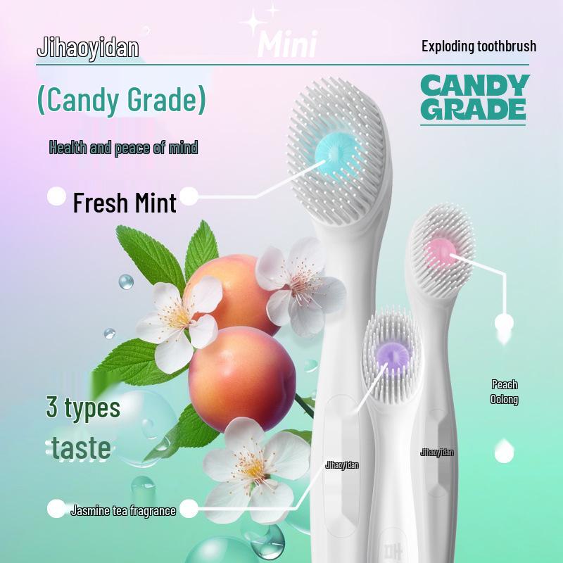 Disposable Adult Toothbrush with Burst Beads for Stain Removal - Travel-Friendly and Popular On TikTok