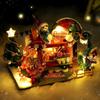 Christmas Gift Diy Dollhouse Miniatures Tiny Houses Doll House Miniaturas Home Toys Birthday Gifts Scene of the Magic Detecti