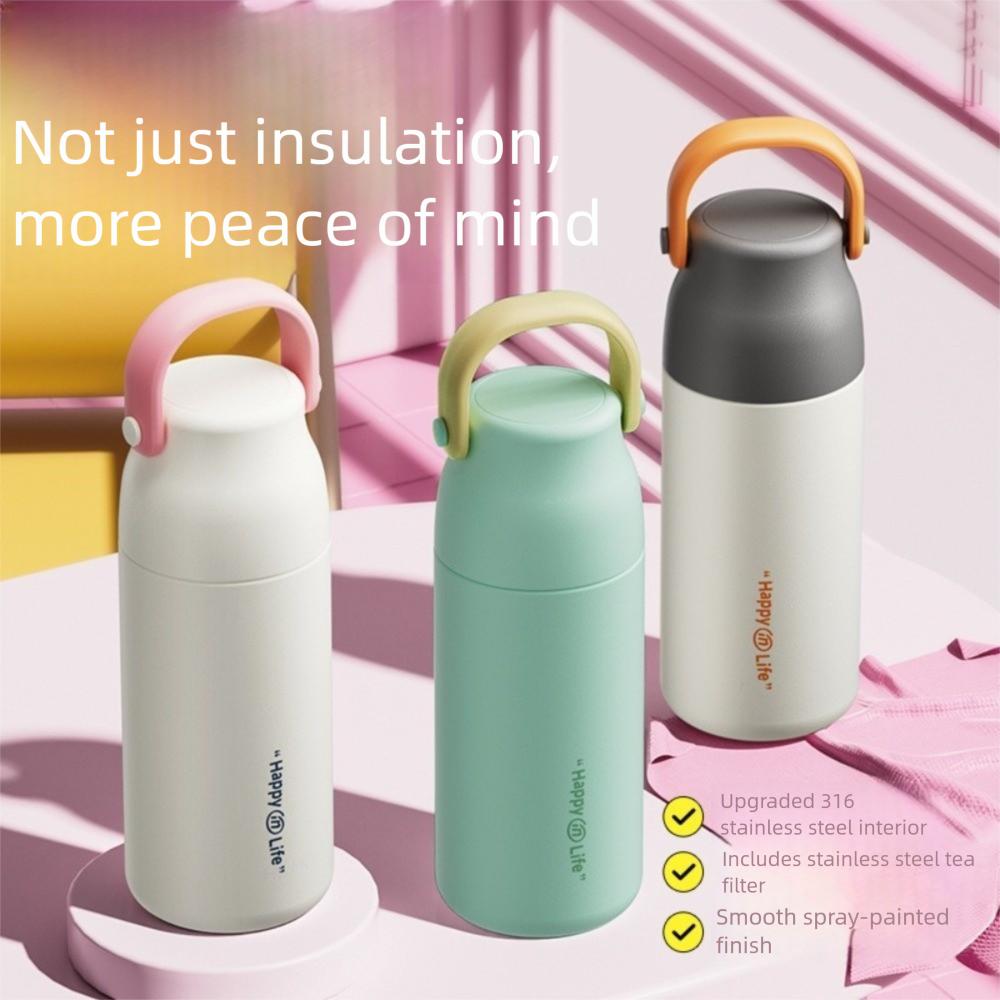 316 Stainless Steel Thermos Water Bottle Handheld Insulated Tumbler Cup Insulated Bottle  Outdoor