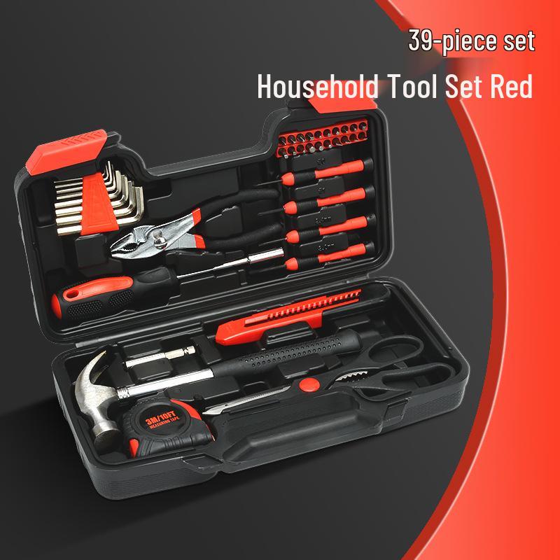 39-Piece Household Tool Set: Carbon Steel Repair & Maintenance Kit