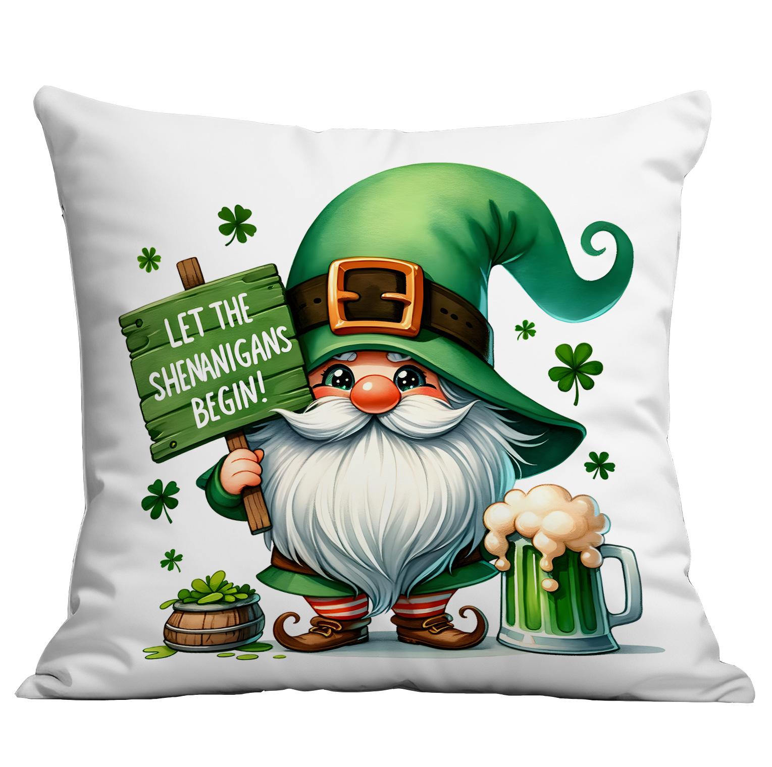 

St. Patrick s Ireland Day Pillowcase Home Cushion Pillowcase Decoration 45 * 45Cm