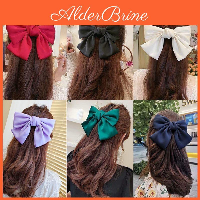 Clips Hair Bow Fashion Ribbon For Women Big Large Bow Hairpins Girls Bowknot Hair Clip Barrettes Women Hair Accessories
