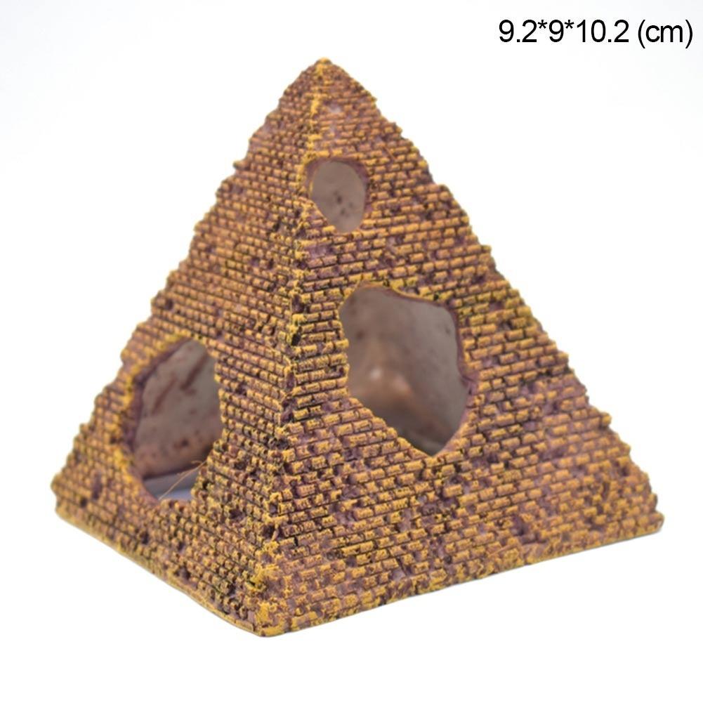 Akwarium Ornament Krajobraz Symulacja Piramida Krewetka Ryba Schronisko Dekoracja Akwarium
