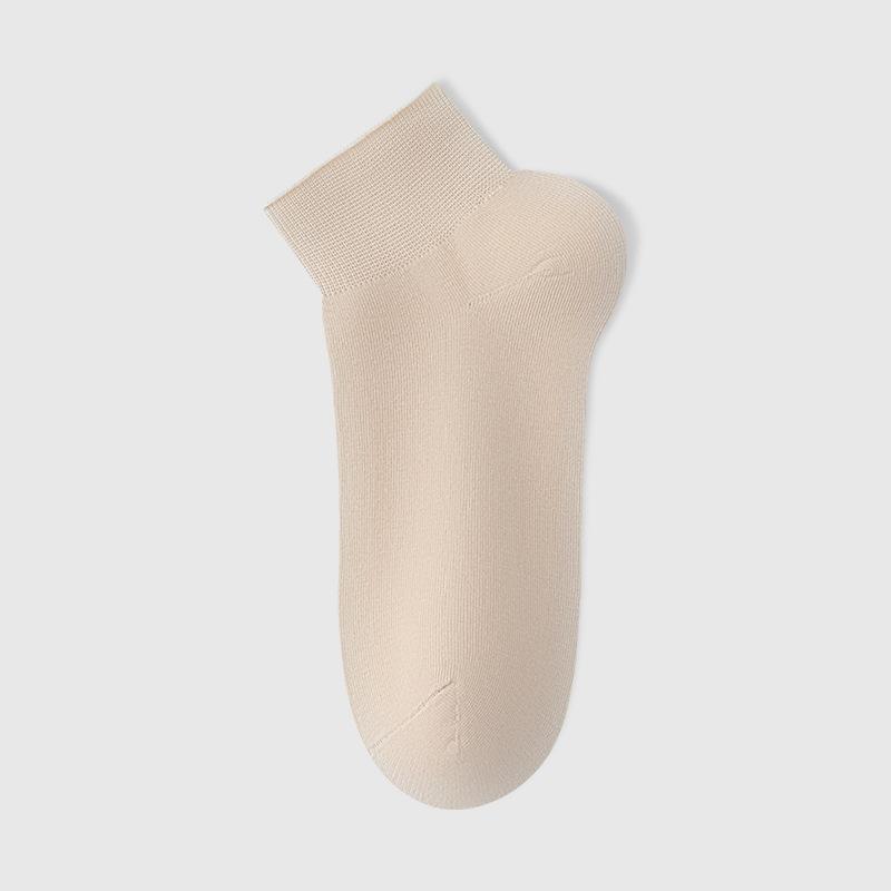 Ladies' Short Socks, Summer Thin, Pure Cotton, Breathable, Deodorizing, Antibacterial, Boneless, White Boat Socks for Postpartum Confinement In Summer