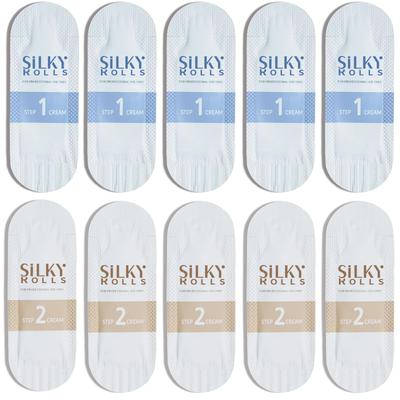 SILKY ROLLS False Eyelash Curl Set Cream Set 5-Pack (STEP 1/STEP 2)