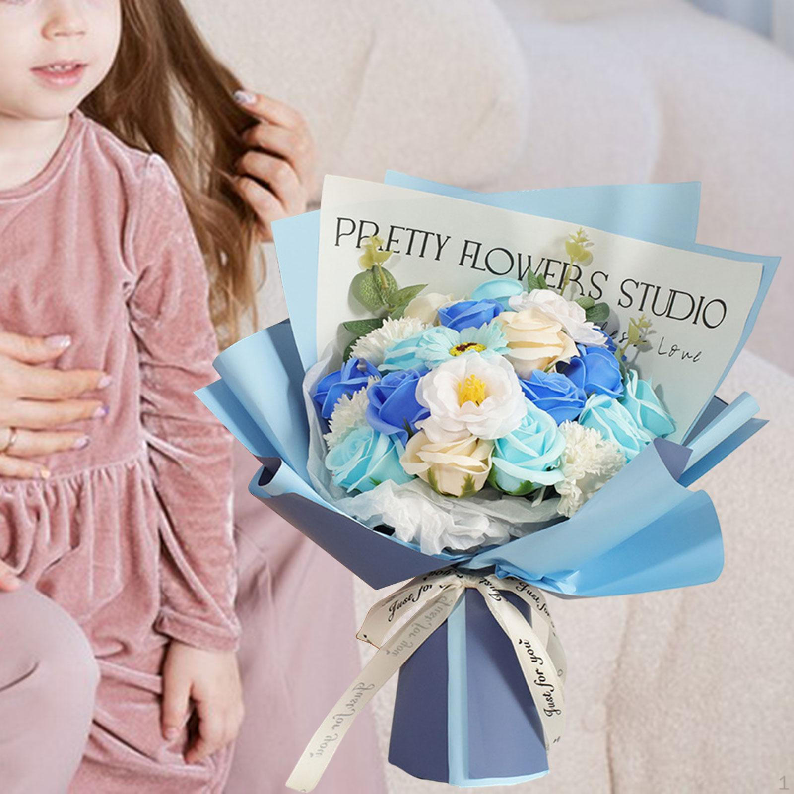 

Подарок на День Матери Искусственный Букет Матери Специальное Украшение Цветы Цветочные синий