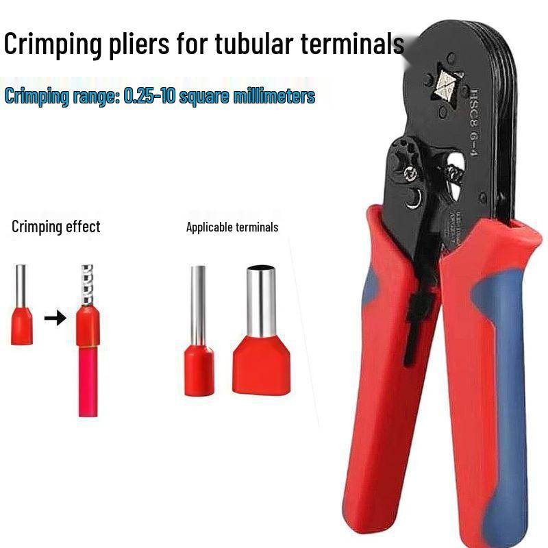 Self-Adjusting TE Terminal Crimping Pliers Set for Electricians