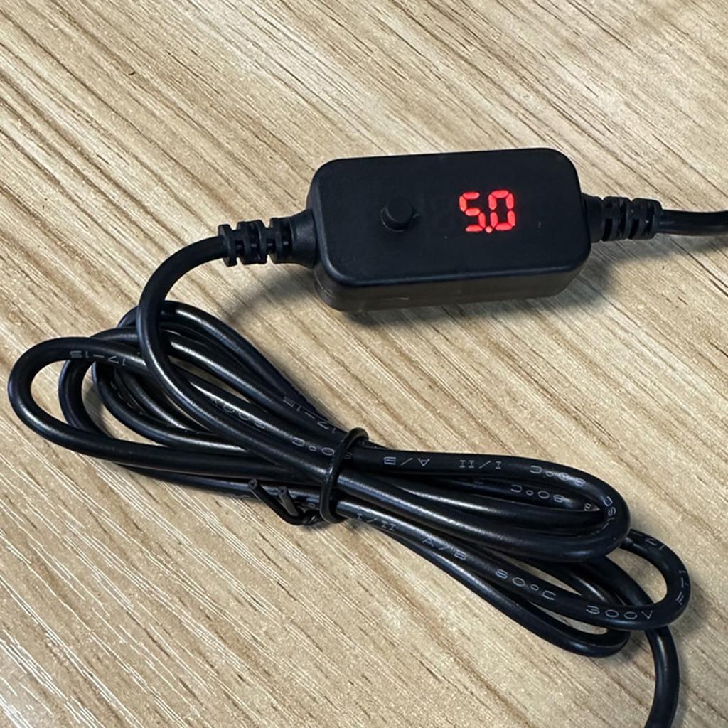 Adjustable Car Charger Type C to Lighter Adapter Charging Connector Support 5V9V12V15V20V3A Adjustable