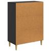 Sideboard Black 66 x 34.5 x 90 cm Particleboard