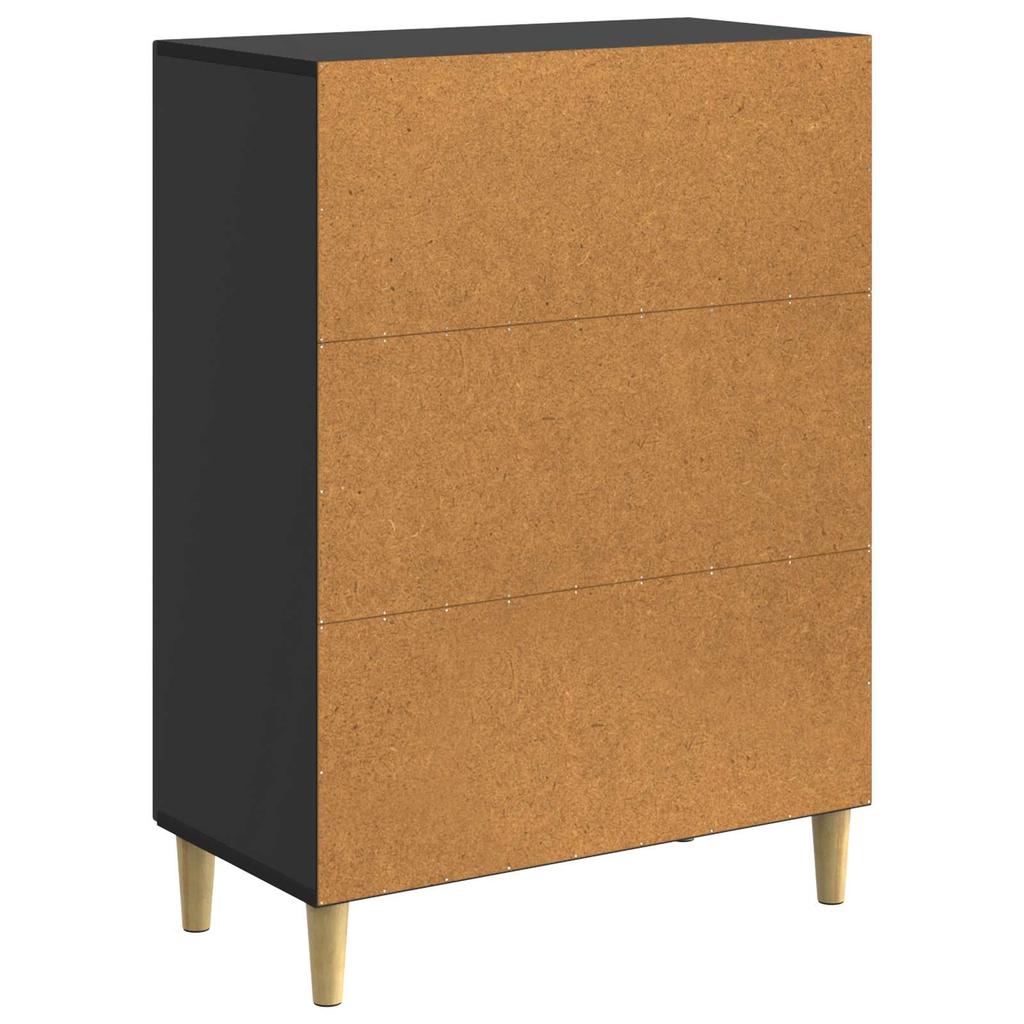Sideboard Black 66 x 34.5 x 90 cm Particleboard