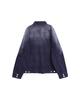 999Humanity Washed Canvas Trucker Jacket (Purple Charcoal)