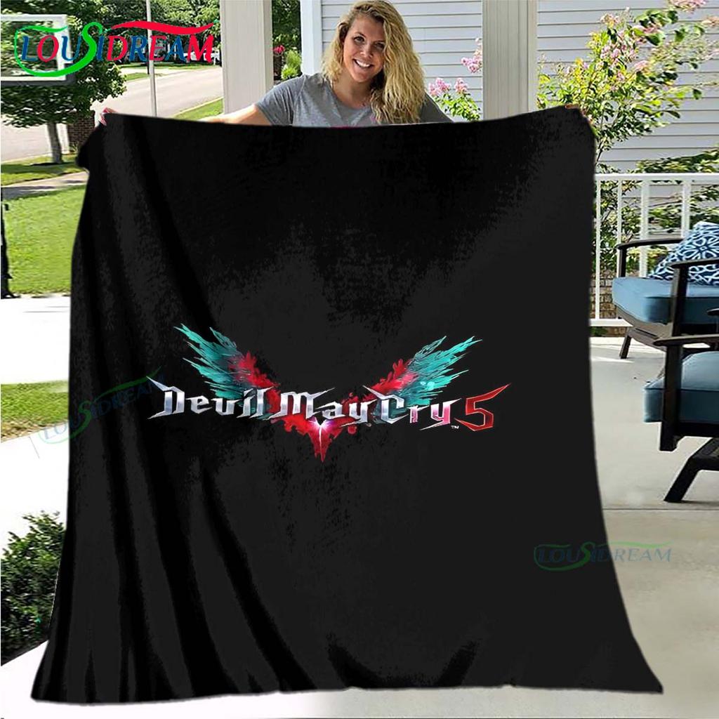 Fashion D-Devil May Cry Tapestry Game Poster Four Seasons Blanket Sofa Cover Travel Bed Plush Blanket Office Break Blanket Gift