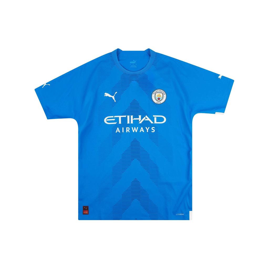 New PUMA 2022 23 Manchester City Player Issue GK Shirt Soccer Jerseys Unisex Blue 765741-98