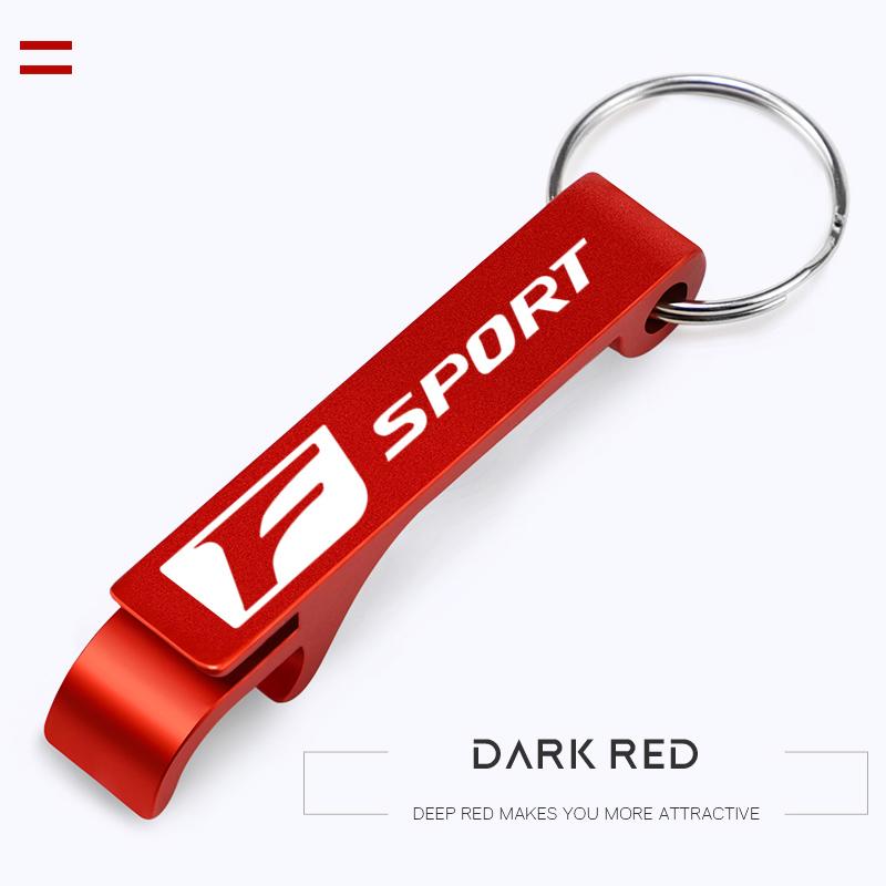 1Pcs Portable Beer Bottle Opener Car Logo Keychain Ring For Lexus FSPORT LBX NX RX 350h 450h ES UX 300e GS GX IS LS LX CT LC RC