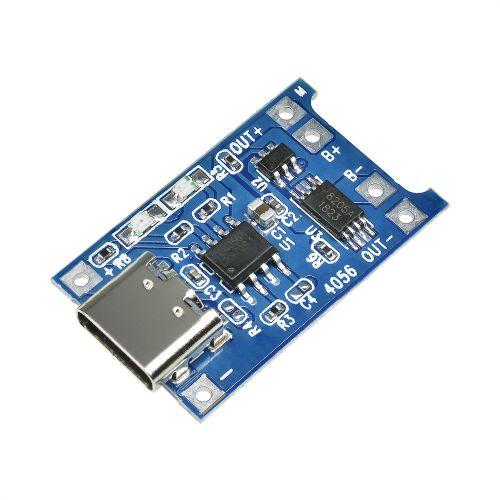 5Pcs TP4056 Type-c USB 5V 1A 18650 Lithium Battery Charger Module Charging Board with Dual Protection Functions