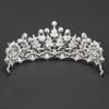 Xiao Ming Pearl & Rhinestone Bridal Crown - Korean Style Wedding Headdress Jewelry