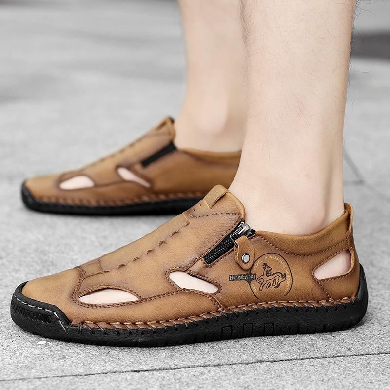 2025 Popular Sandals Men's Summer New Outer Wear Men's Shoes Bag Head Beach Shoes Casual Breathable Cool Slippers