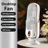 1pc, Rechargeable Portable Fan, Large Battery Dual Motor Home Compact Air Cooler, 5 Speed Air Cooling Fan 720° Surround Blower