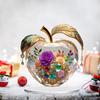 Goldener Apfelblüten-Cartoon-Acryl-Ornament für Schreibtisch und Heimdekoration