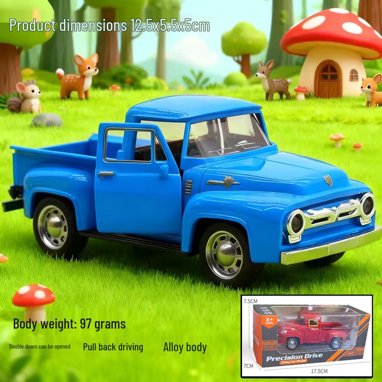 Miyanishi Tatsuya Red Truck Series: Little Red Pickup Toy Car for Kids
