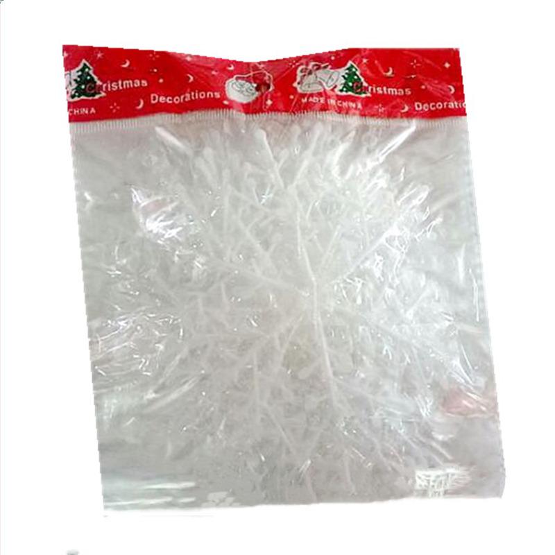 Festive Chenille Wire-Wrapped Snowflake Ornaments for Christmas Tree Decoration