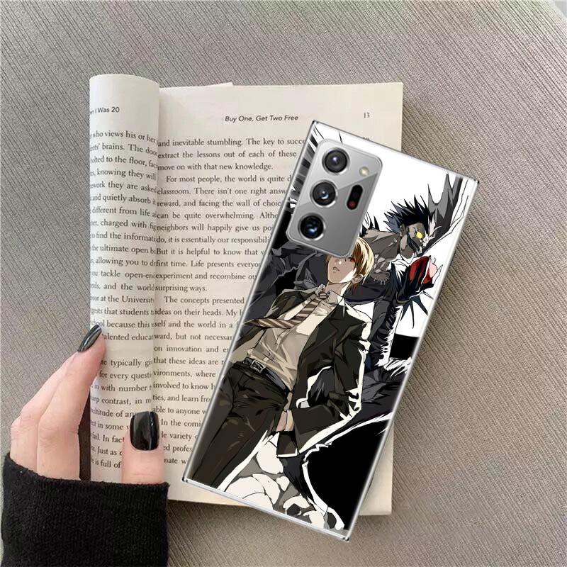 Anime Deth Note Light Yagami Phone Case For Samsung Galaxy S25 Edge S24 S23 FE S22 S26 Ultra S21 S20 S10 Plus Capa Soft