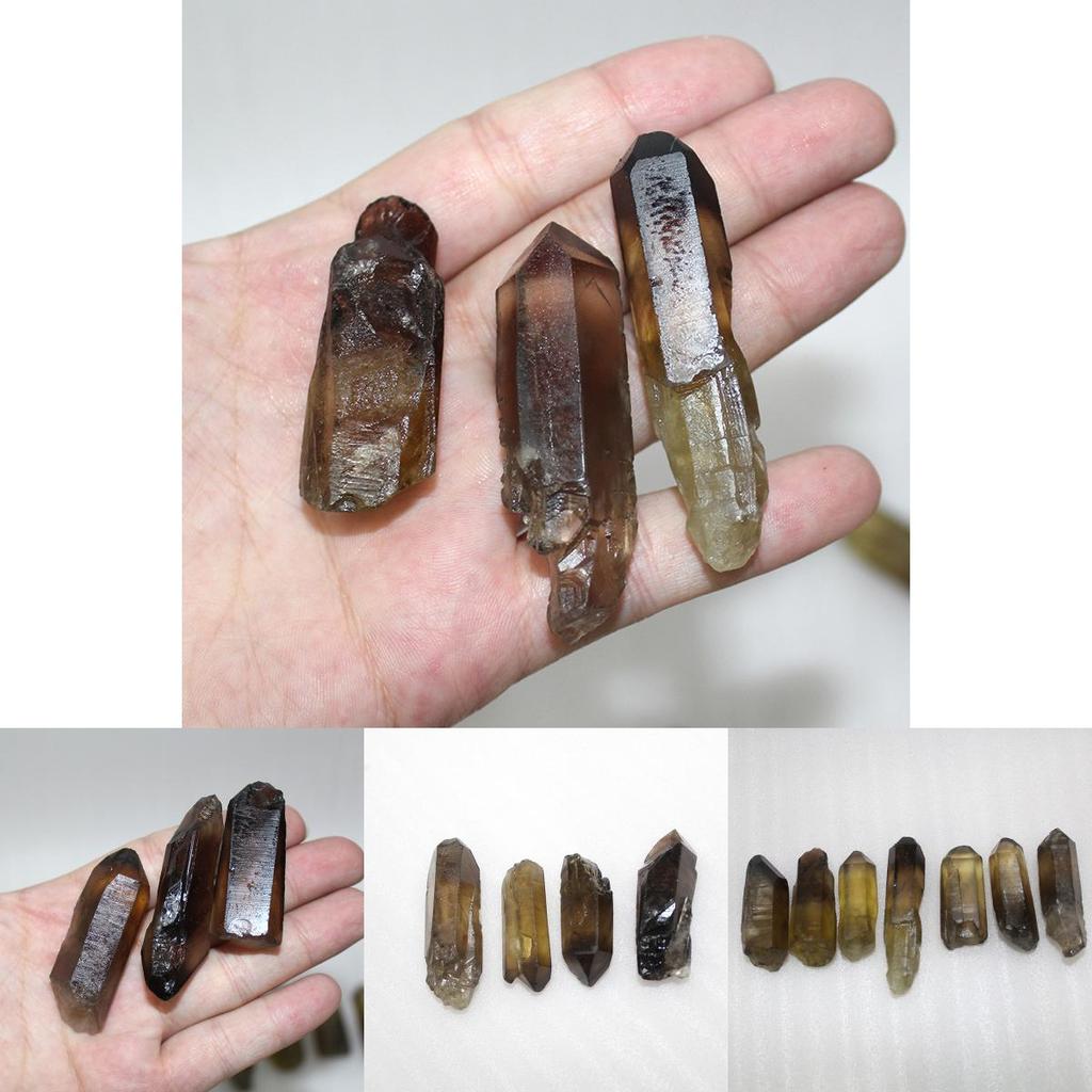 Natural Lemurian Rough Smoky Quartz Crystal Point For Healing Spiritual Growth Home Decor