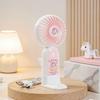 Cartoon Mini Handheld Fan Cute Hanging String Portable Fan Three-speed Adjustable Portable Phone Stand Small Fan