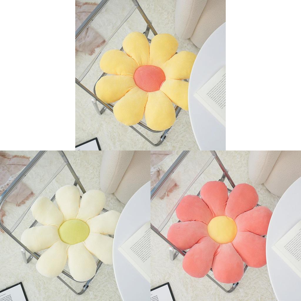 Plush Daisy Pillow With Pp Cotton Filling For Living Room And Bed Decor