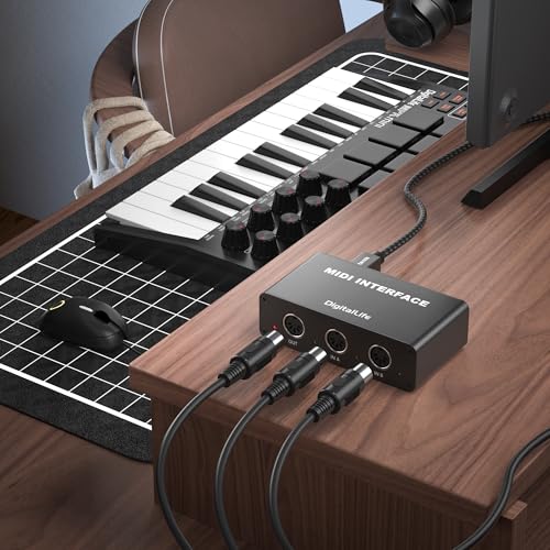 DigitalLife SynkMergeX Series | Standalone 2-In/1-Out MIDI Merge Box, 5-Pin DIN, Metal Construction – Ideal for Beginners, Studio Musicians & Live Per