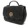 Used Willa Mini Top Handle Bag (10833) 153399 7922 Goat Quilted 2-Way Chain Double T Logo Black Women's from Japan