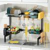 Kitchen Sink Rack, Dish Drying Rack, Adjustable Width Multi-Functional Large-Capacity Kitchen Organizer