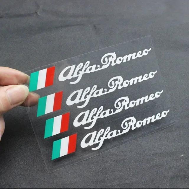 4pcs Car Styling Door Handle Sticker for Alfa Romeo Logo Mito 147 156 159 166 GT Giulietta Spider Auto Emblem Badge Accessories zk6