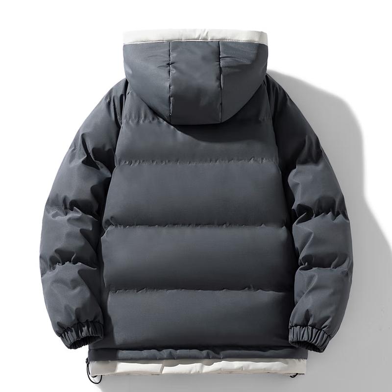 Mianzhi Herren Kapuzen-Winddicht Wasserdicht Gefüttert Winterjacke