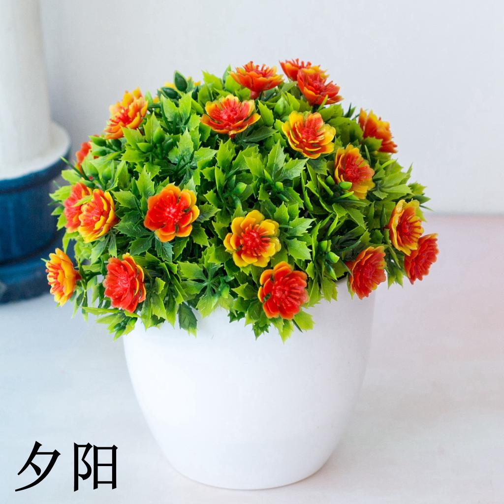 1pc Simulated Plants Flowers Potted Landscapes Garden Celebration Home Decor Outdoor Photography Props Flower Creative Ornaments