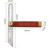 Angle Rulers Gauges Tri Square Sliding T-Bevel with Wooden Handle Level Measuring Tool Wooden Marking Gauge Protractor