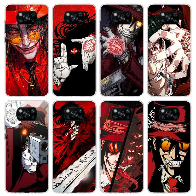A-Alucard Hellsing Anime Phone Case For Xiaomi Poco X5 X6 X7 Pro F7 Ultra M7 Redmi 15C 15 13C 13 12C 12 10 10C 10A 9 9C 9T 9A Co