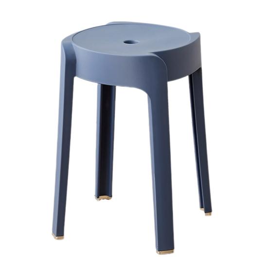 6Pcs Plastic Stool Stackable Portable Round Nesting Stools 330lbs Load Bearing Backless Bar Stool Seating for Home Classroom Outdoor