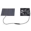 Solar Panel Powered Fan Portable 3.5W 6V Solar Exhaust Fan for Chicken Dog Pets Houses Outdoor Camping