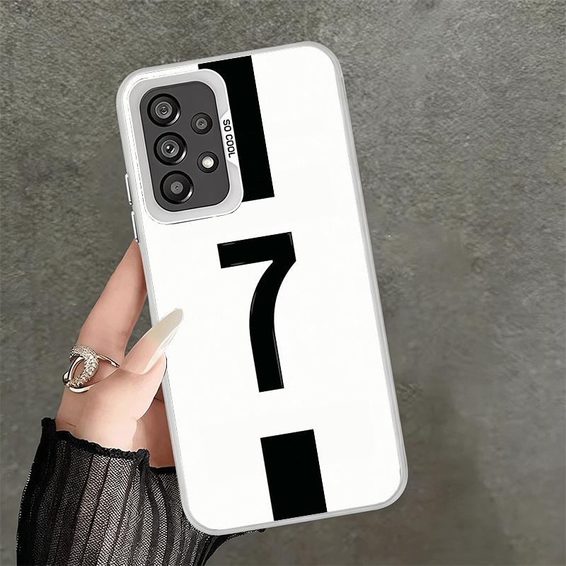 FootBall Number 7 10 19 Soft Phone Case for Samsung A17 A16 A15 A14 A13 A57 A56 A55 A54 A53 A37 A36 A35 A34 A33 A26 A25 A24 A23 Samsung A24