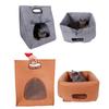 Portable Felt Cat House Must Have for Pet Owners on the Move Soft Warm and Conveniently Foldable Designed for 4kg Cats