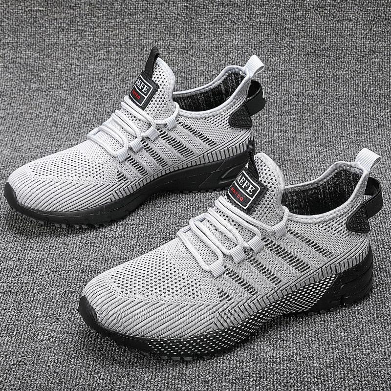 

YRZL Men Running Shoes Lightweight Breathable Mesh Sneakers for Men Athletic Training Sports Shoes Comfortable Walking Shoes Man 40