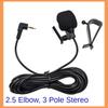 Car Microphone 5m Long Mic Stereo SM Lotus 3.5mm Mono 2.5mm Jack Plug Audio Navigation Wired Clip External Wires Auto Mics Radio