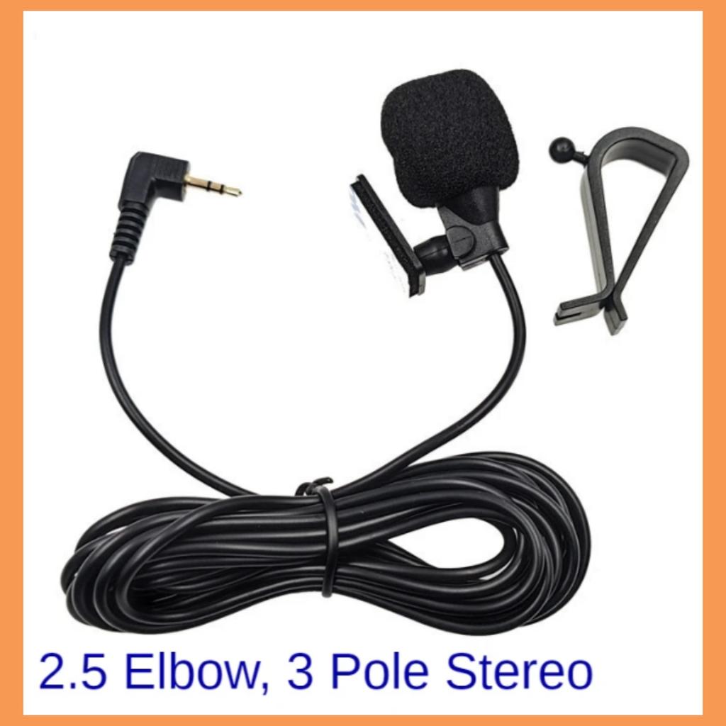 Car Microphone 5m Long Mic Stereo SM Lotus 3.5mm Mono 2.5mm Jack Plug Audio Navigation Wired Clip External Wires Auto Mics Radio