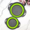 Round Collapsible Colander & Telescopic Fruit Basket with Handle - Vegetable Washing Gadget