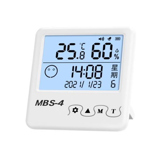 Elektronisk Termometer Hygrometer LCD-skjerm Innendørs Utendørs Digital Fuktighetsmåler Temperaturmåler Måler Multifunksjonell Kalender Vekkeklokke