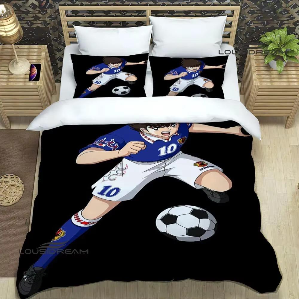Captain Tsubasa Cartoon Bedding Sets Exquisite Bed Supplies Set Duvet Cover Bed Comforter Set Bedding Set Luxury Birthday Gift