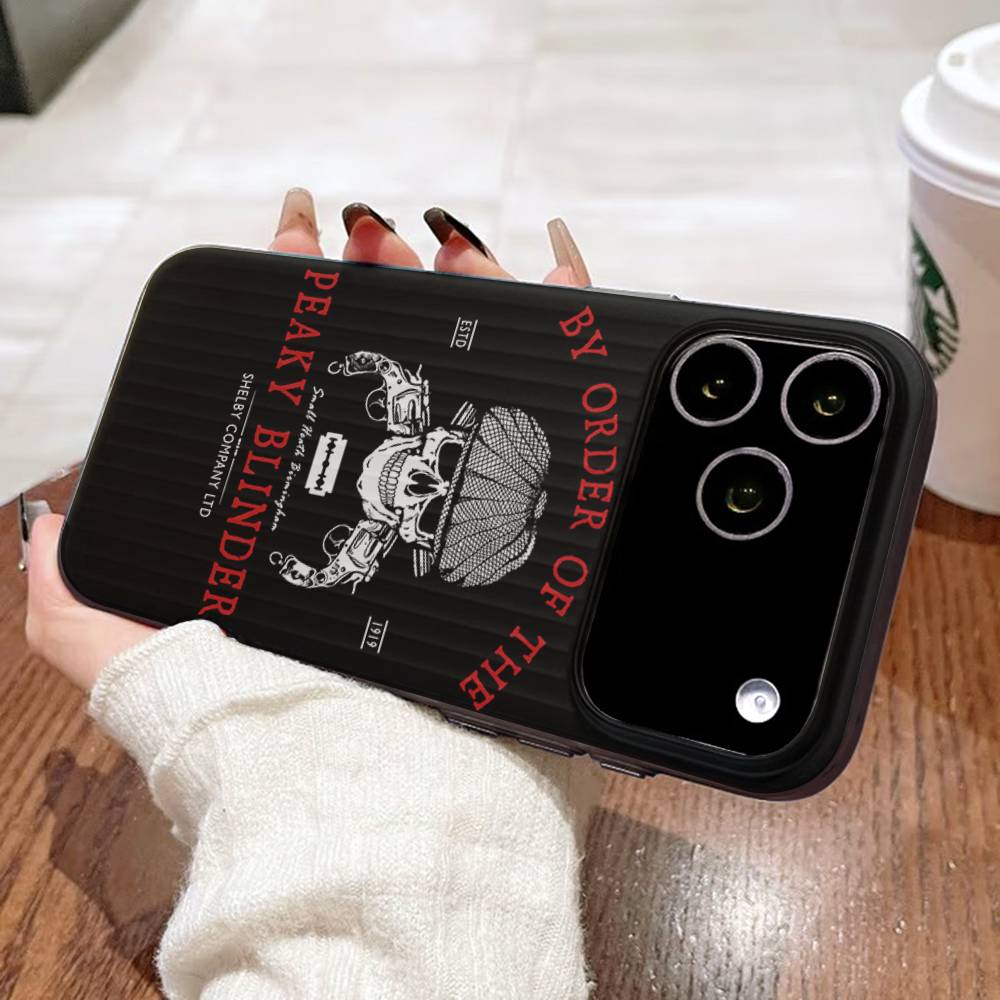 Movie P-Peaky-S B-Blinders Phone Case For IPhone 17 16 15 11 12 13 14 Pro Max Soft Corrugated Silicone Cover Case