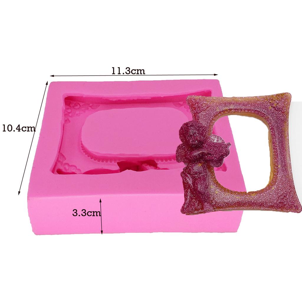 Big Square Frame Silicone Mold Fondant Cake Decorating Tool Sugarcraft Chocolate Gumpaste Mold Baking Tools